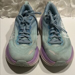 Hoka Women's Aqua and Lavender Sneakers